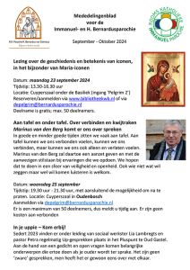 Mededelingenblad september-oktober